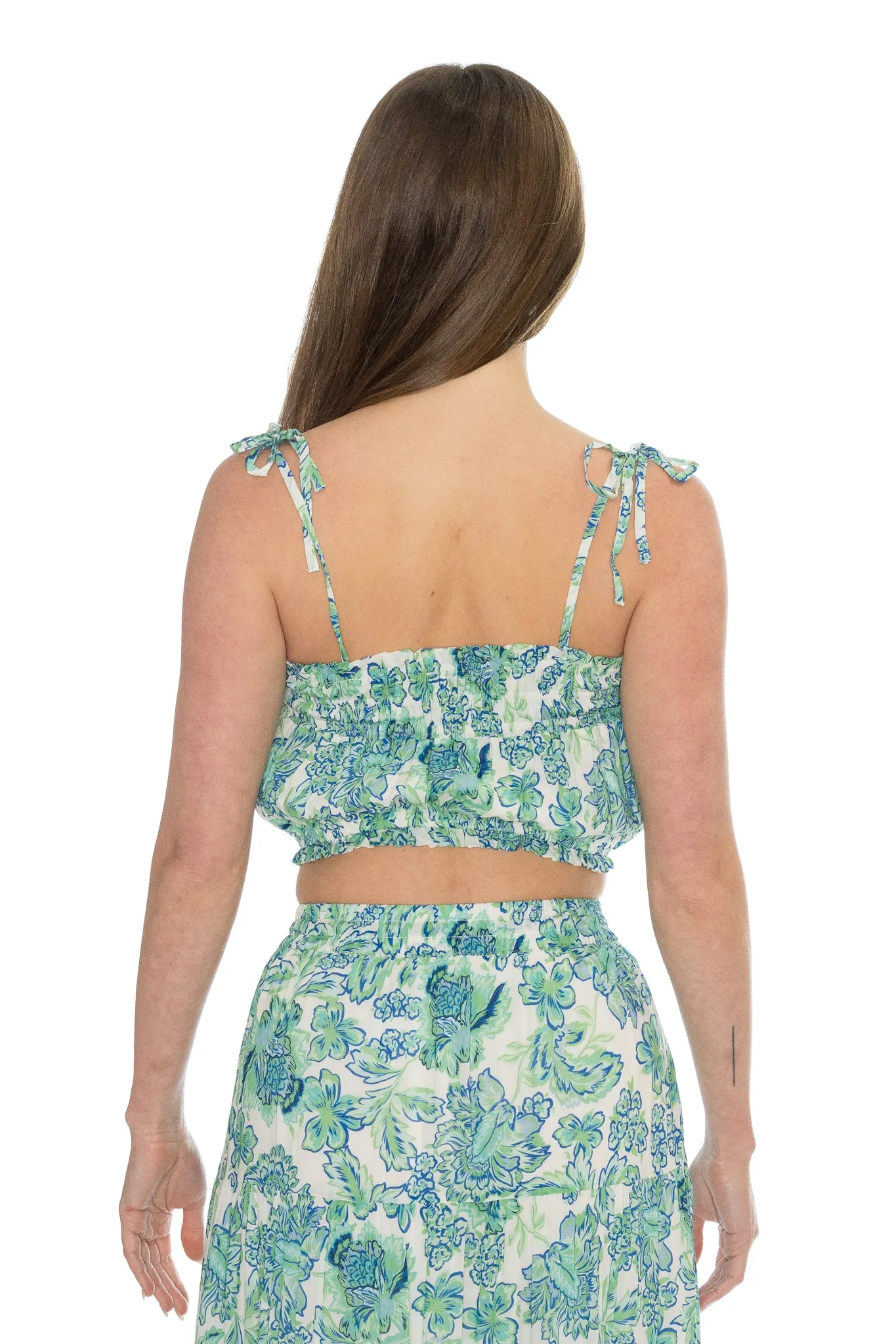 Alessia Shoulder Tie Crop Tank