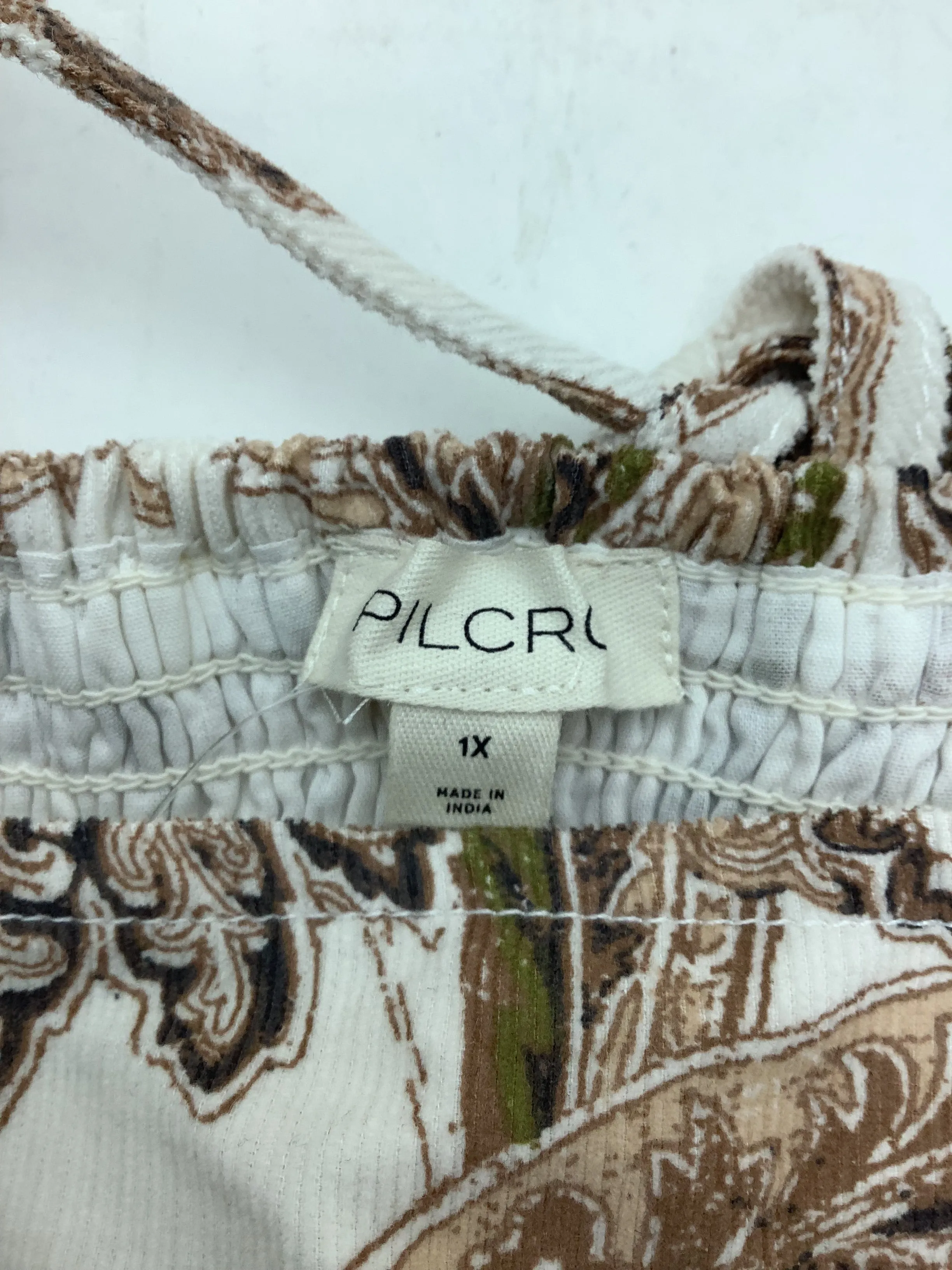 Anthropologie Pilcro Dress Mini Length Courderoy Print Size: XL