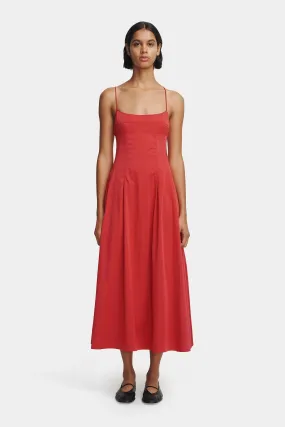 Carlotta Midi Dress Samba Red