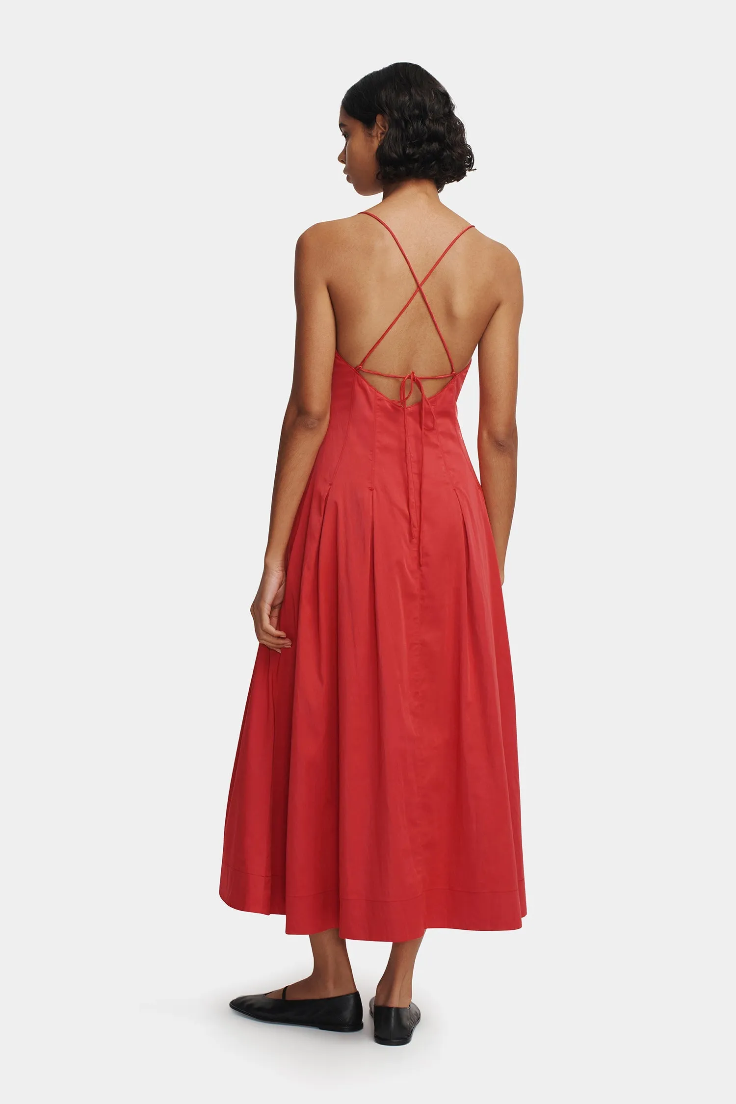 Carlotta Midi Dress Samba Red
