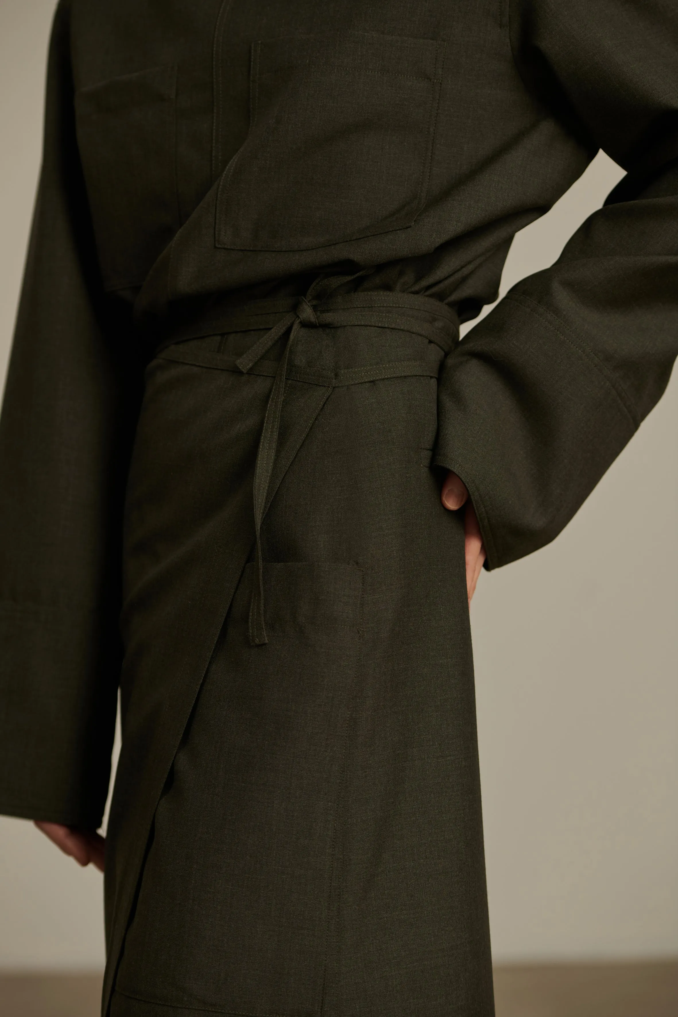 CONSTANCE KHAKI SKIRT