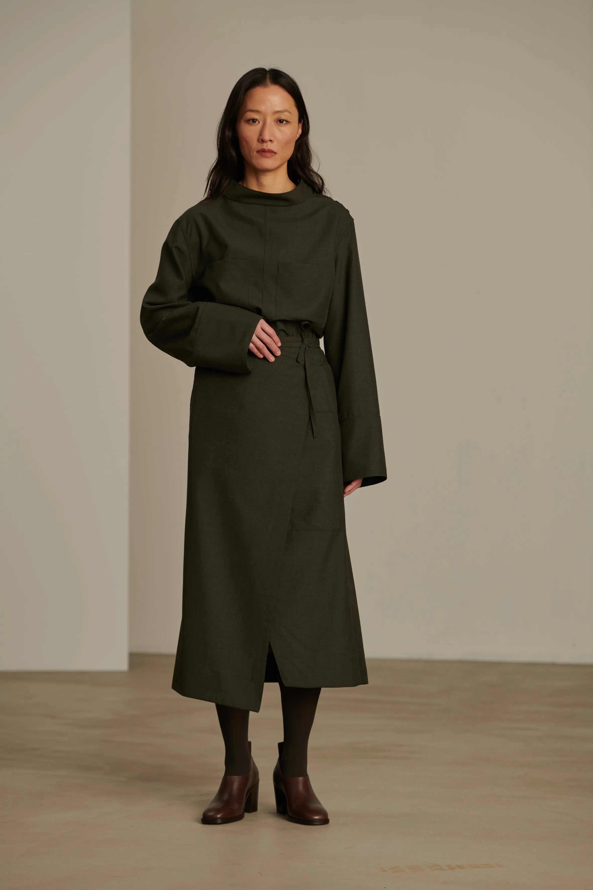CONSTANCE KHAKI SKIRT