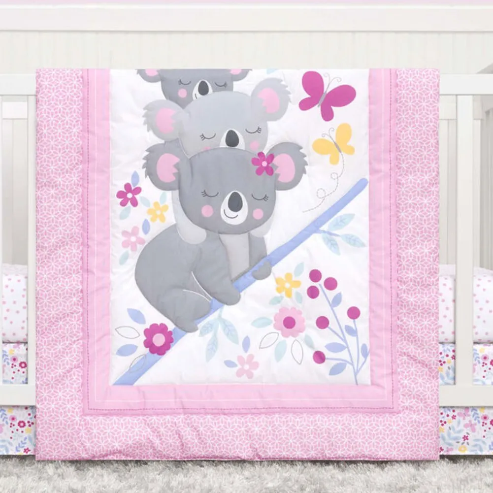 Cuddle Time 5-Piece Essential Nursery Bedding Set - Koala Hugs