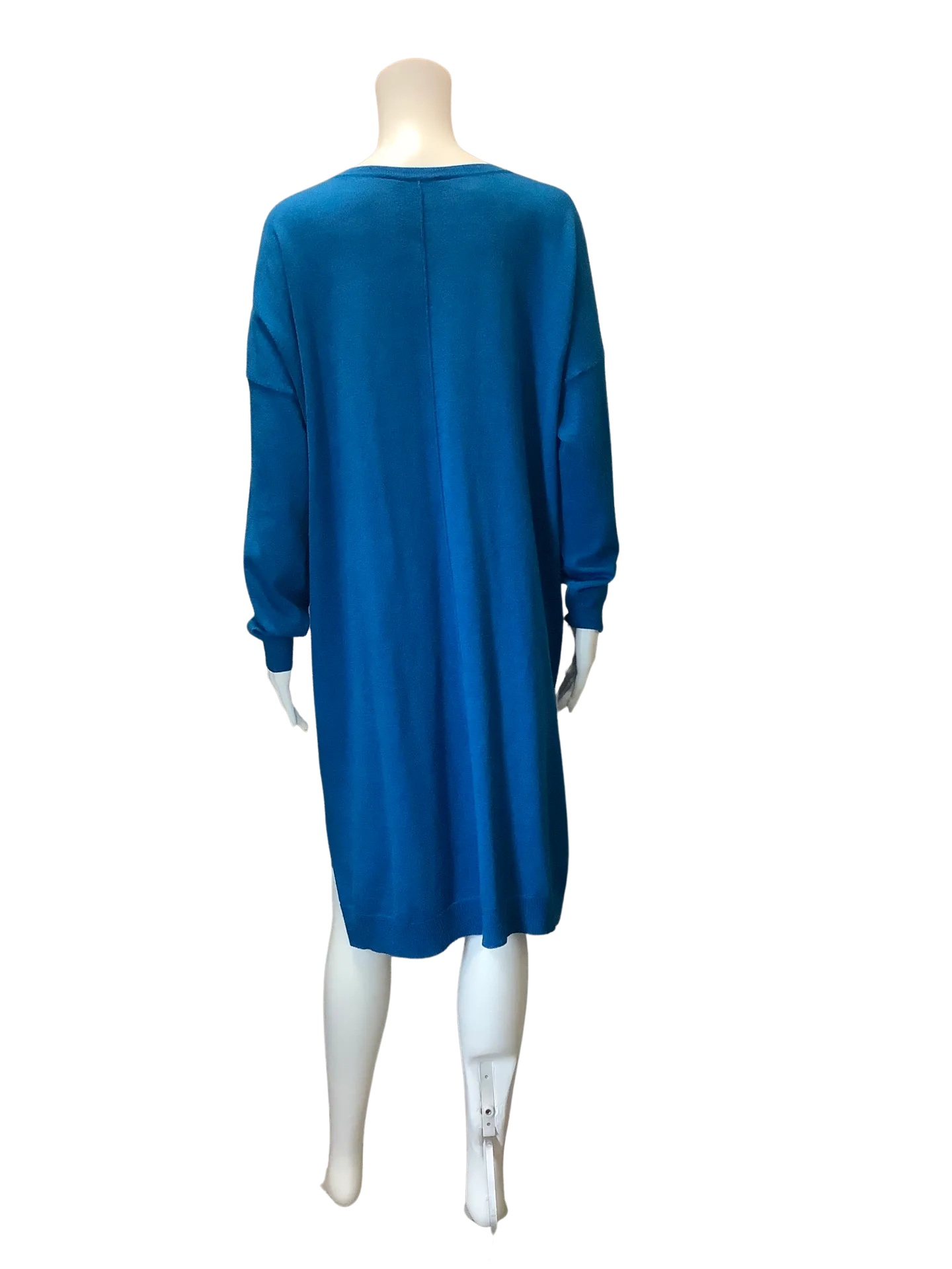 Eileen Fisher Women's Dress Blue Long Sleeve Size: M
