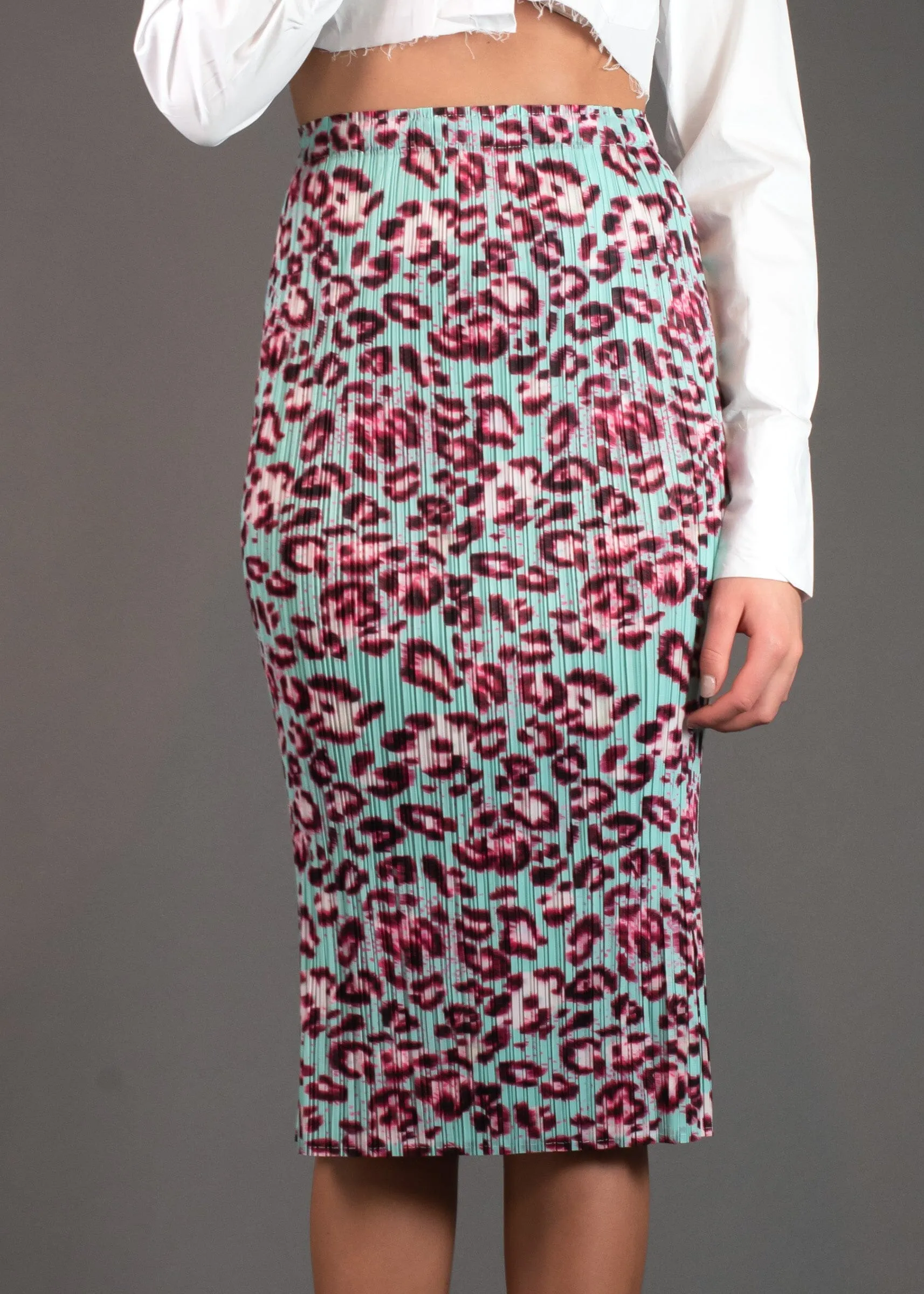 Leopard Print Tube Skirt
