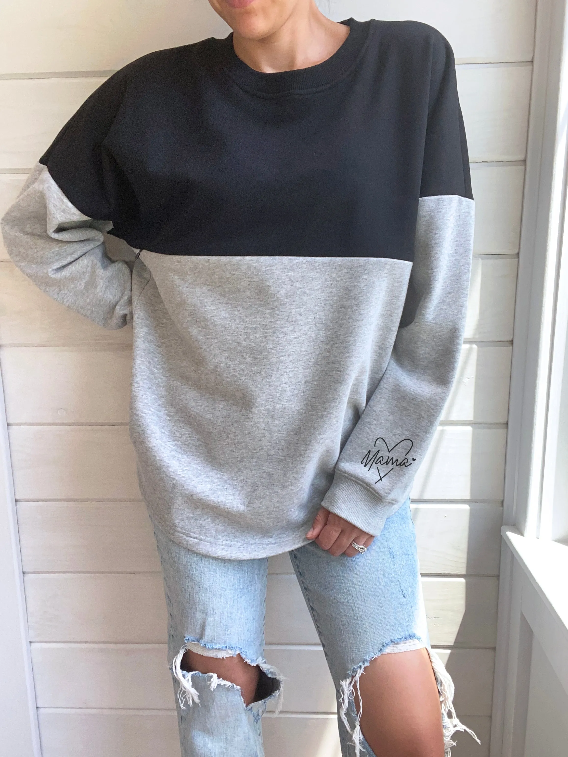 Mama Heart Chill Crewneck