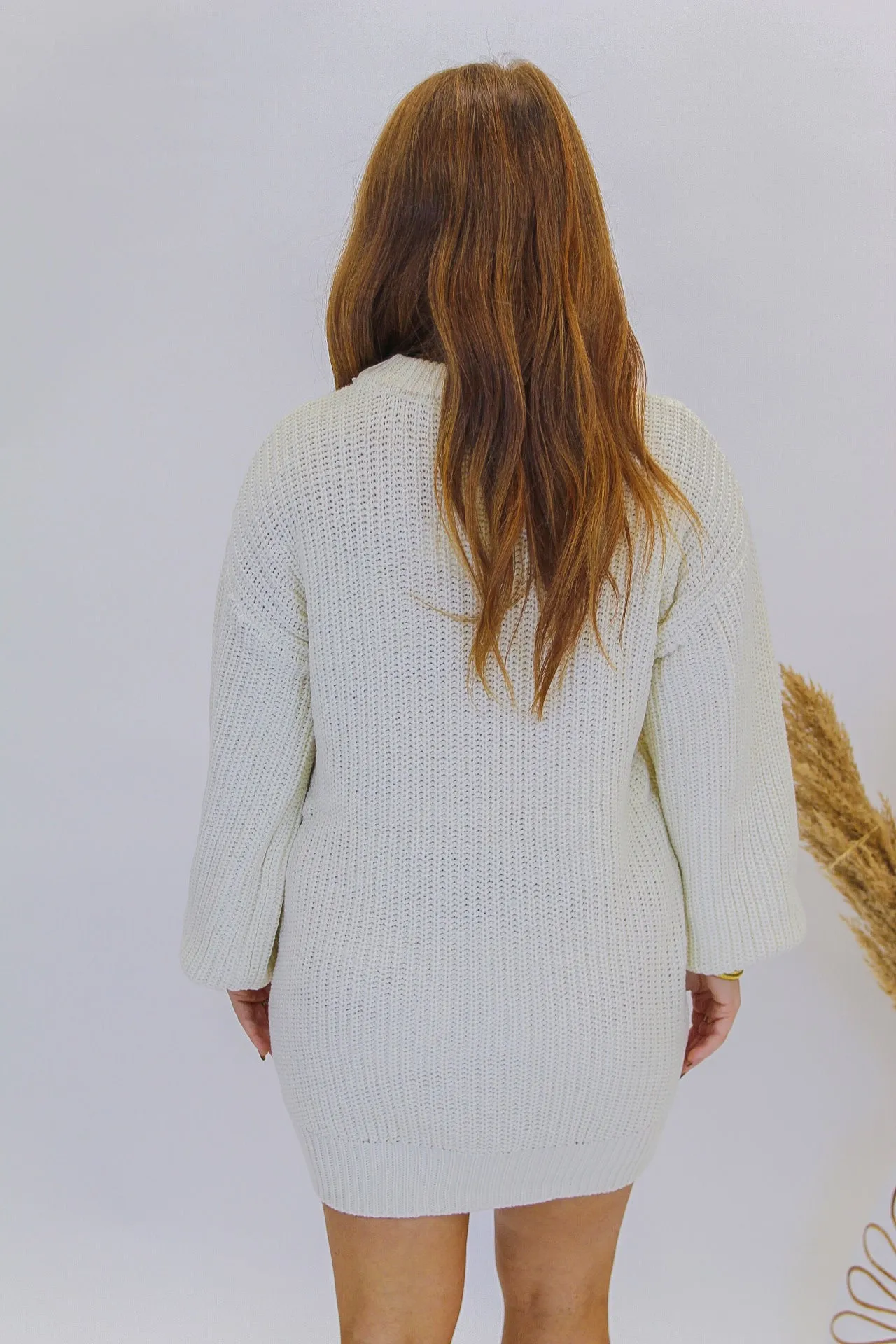 Only You Sweaters Dress- Cream