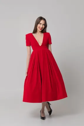 Red Velvet Dress