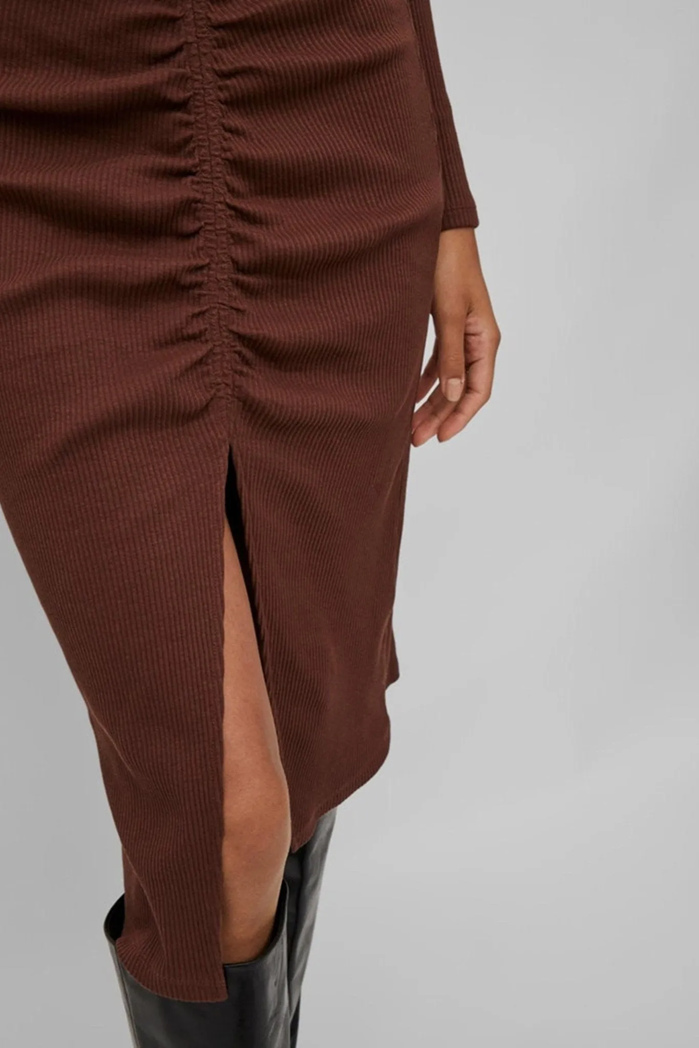 Ribena Midi Dress - Chocolate Fondant