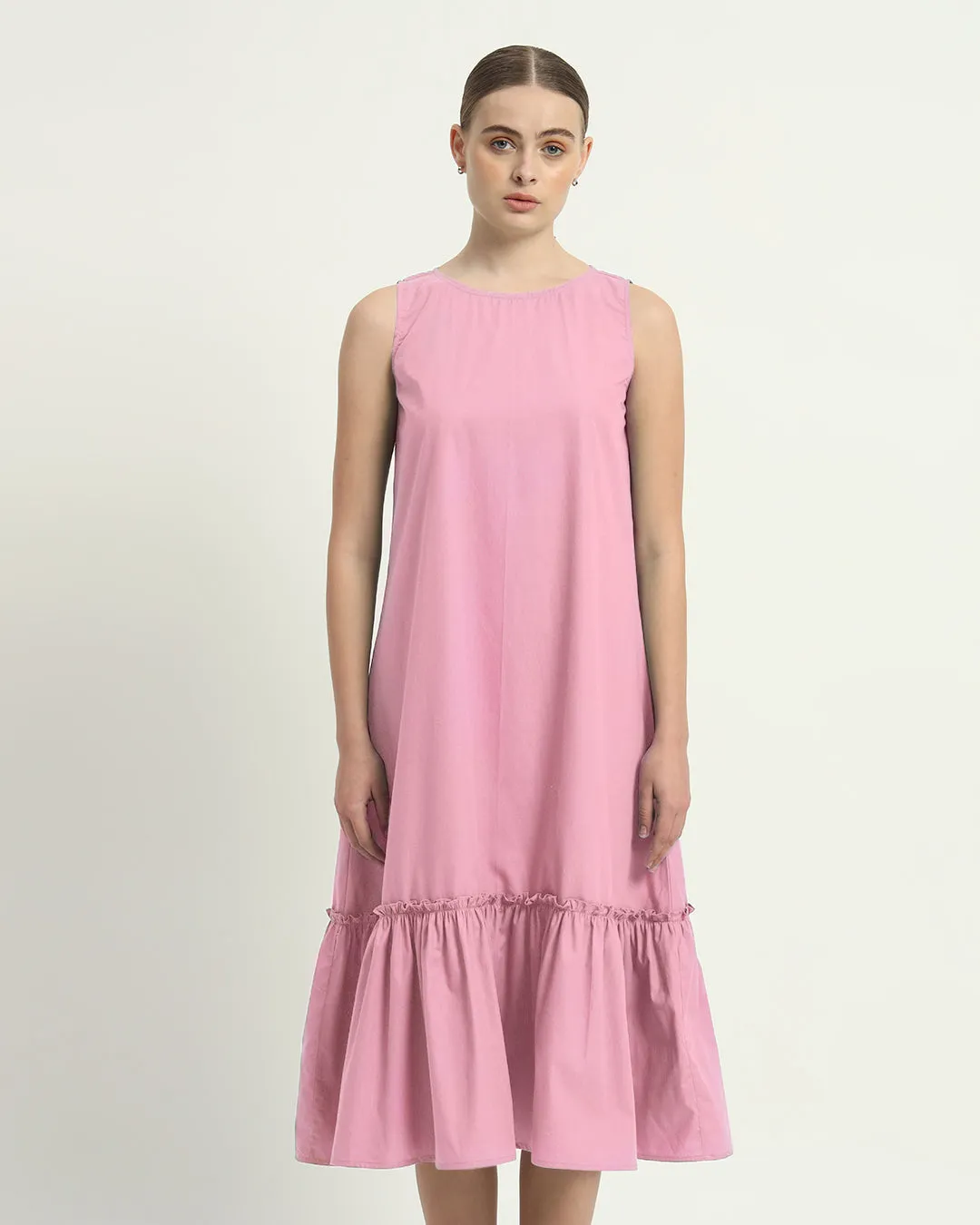 The Millis Fondant Pink Cotton Dress