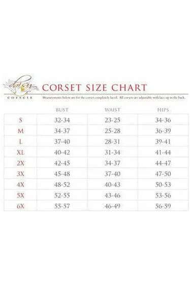 Top Drawer 4 PC Premium Sequin Angelic Corset Costume