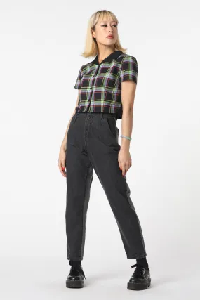Washed Denim Goth Jean