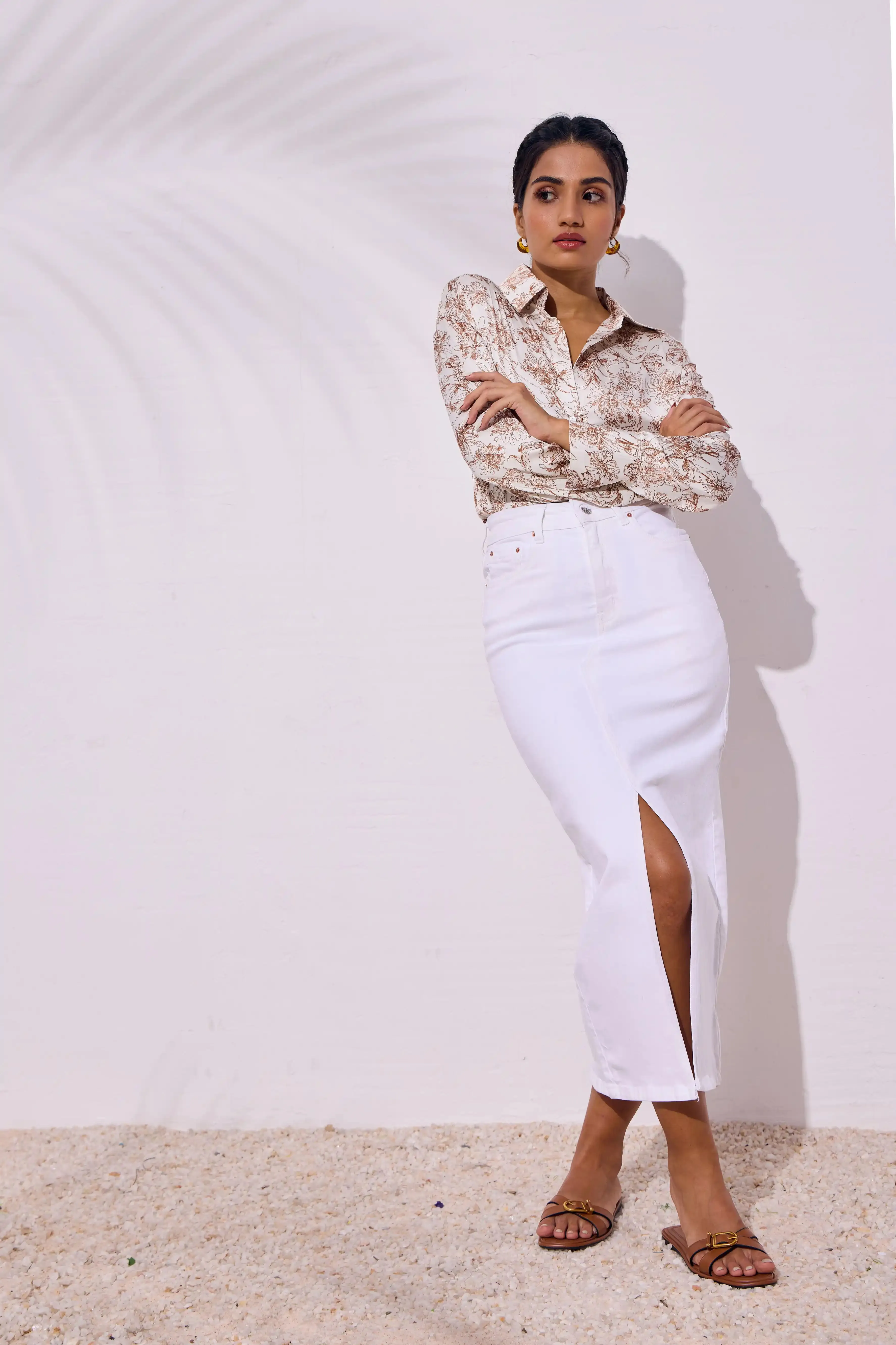 White Midi Skirt